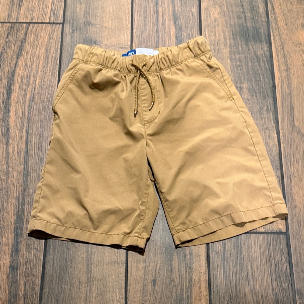 Old Navy Boys size Large 10-12 Stretchtech Drawstring Shorts in Tan